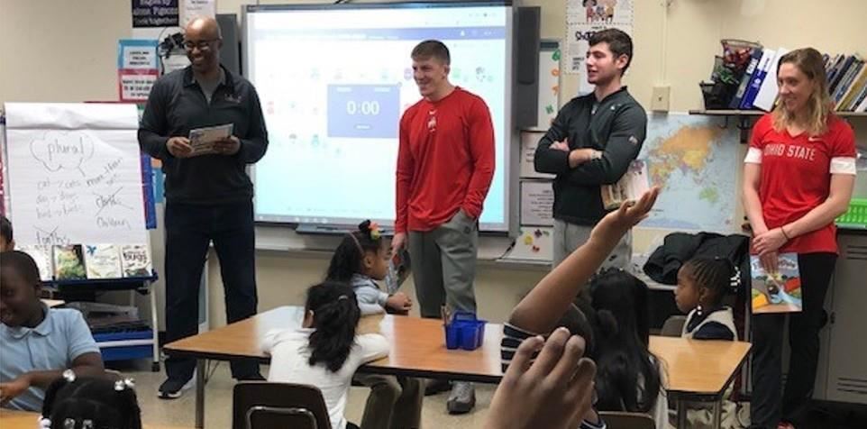 OSU athletes answering student questions 